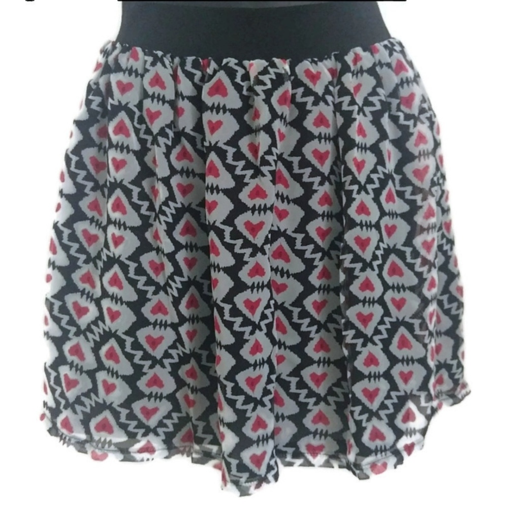 Paraella Sheer Lined Skater Skirt Size Small VSCO